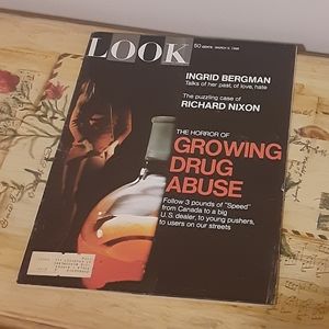 LOOK Magazine "The Horror Of Growing Drug Abuse" March 1968 Cover IssueVintage